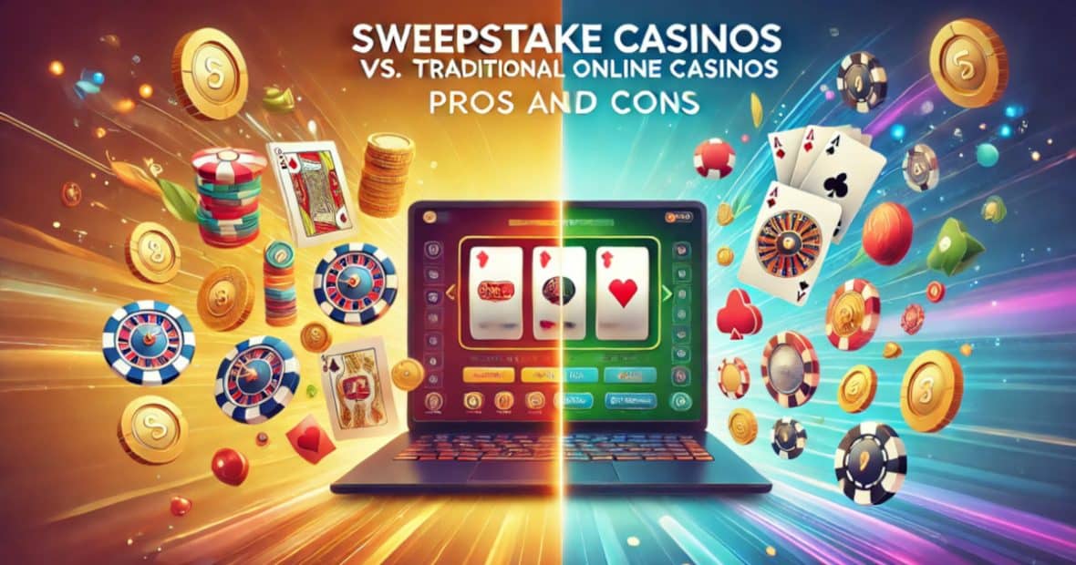 sweepstake casinos-vs-traditional online casinos