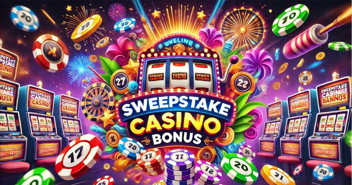 sweepstakes casino bonus banner