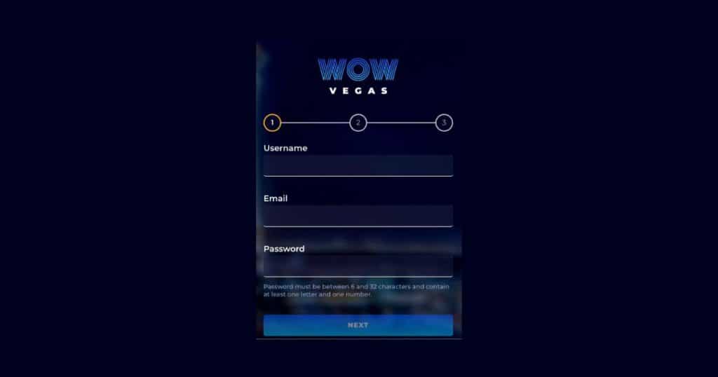 registration form to sign up and claim no purchase bonuses